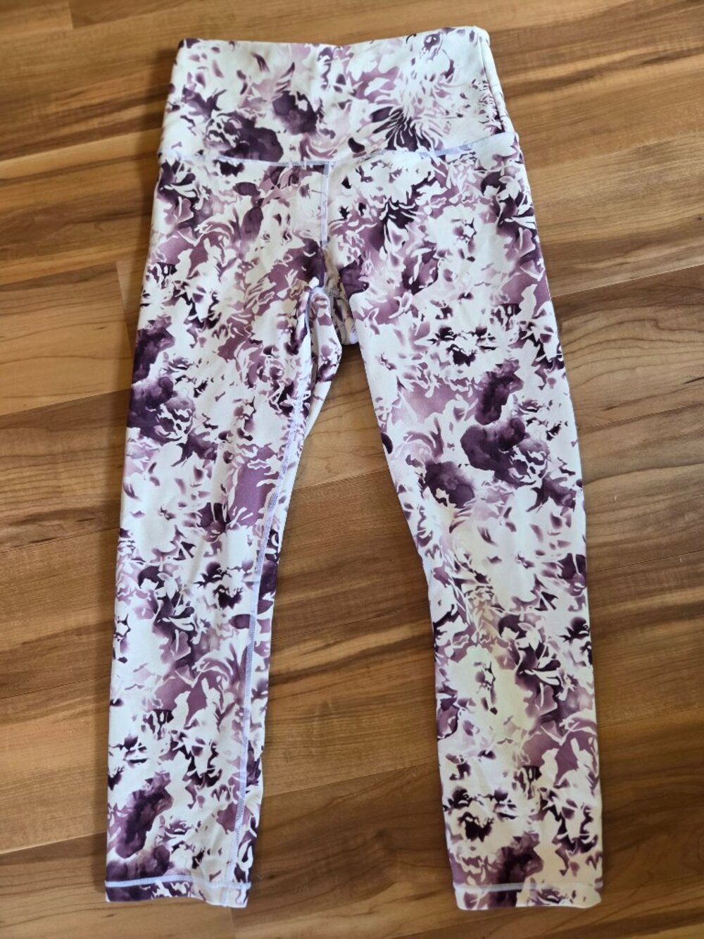 Balance Collection Purple Floral Cropped Leggings